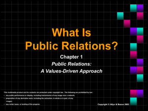 What Is Public Relations?