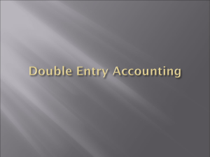 CH.3 Double Entry Accounting