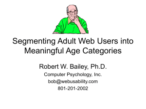 Segmenting Adult Web Users into Meaningful Age Categories