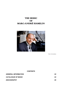 Brochure of material relating to Marc