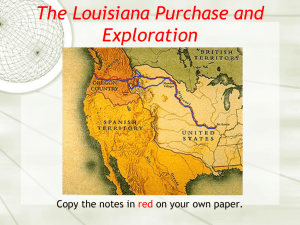 Louisiana Purchase Notes