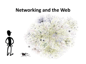 Networking and the Web
