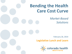 Market Solutions - Colorado Health Institute