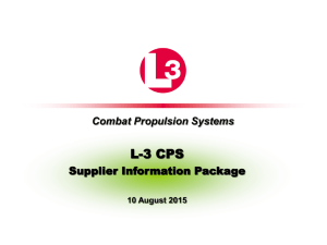 Combat Propulsion Systems - L