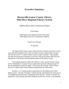 Section 2 and Executive Summary - Flint River Regional Library
