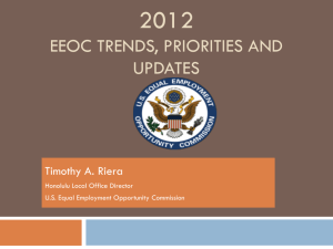 EEOC Update Comm Trends Focus