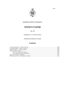 notice paper 98 - 21 august 2012s