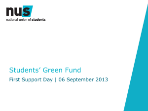 Support day 1 presentation - September 2013