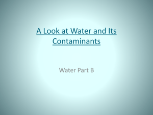 Water Unit Section B Powerpoint presentation
