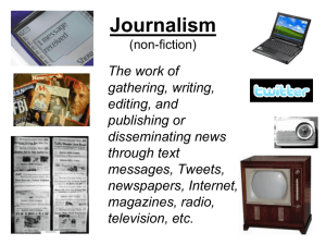 Introduction to Journalism PowerPoint
