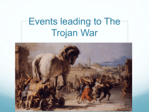 Events leadin to the Trojan War