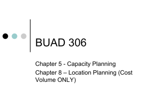 Chapter 5 - Capacity Planning