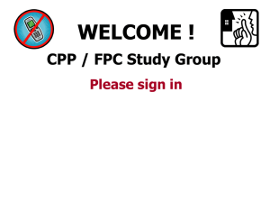 CPP – FPC Fall Study Group - West Michigan Chapter APA