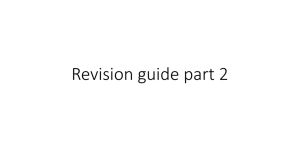 Revision guide part 2 - Ms Wilberforce Year 11 Science