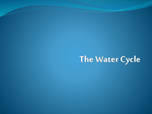 The Water Cycle - Moore Middle School