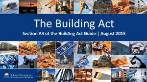 Building Act PowerPoint Presentation