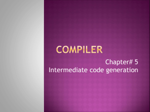 Compiler chaptr