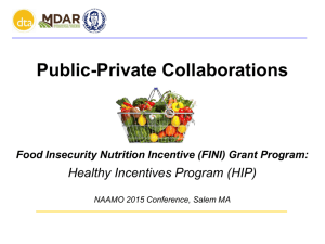 MDAR Public-Private Collaborations