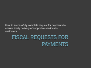 Fiscal Requests for Payments Powerpoint