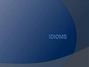 Idioms - Book Units Teacher