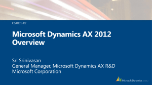 CONV2012-Microsoft Dynamics AX 2012 Overview