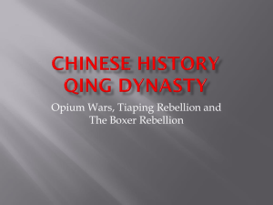 Chinese History Qing Dynasty