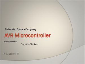 avr microcontroller ppt