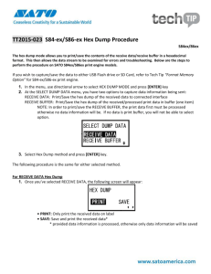 TT2015-023 S84-ex/S86-ex Hex Dump Procedure