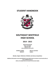 to view - Southeast Whitfield High School