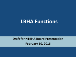 LBHA Functions Powerpoint