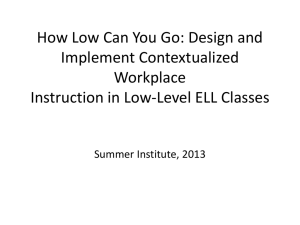 Contextualized Workplace Instruction
