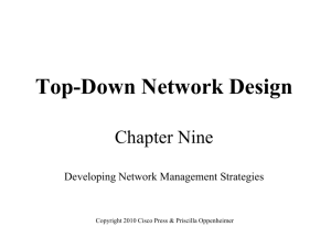 Developing Network Management Strategies - Top
