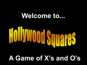 Hollywood Squares Term 1 Review 2010