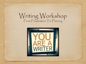 Writing Workshop
