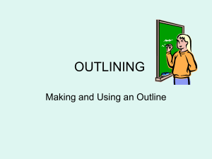 outlining - ACHSEnglish