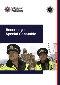 What is the Special Constabulary?