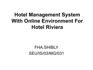 Online Hotel Management System (OHMS)
