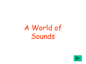Sounds - Primary Resources
