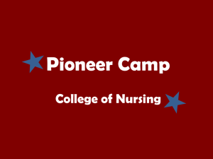 Pioneer Camp Presentation - Texas Woman's University