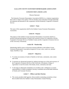 constitution and by-laws - Gallatin County Cooperative Extension