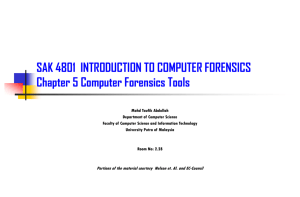 05-Computer Forensic Tools