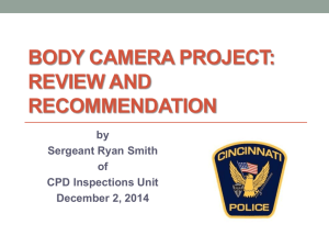 Body Camera Introduction for CCA New Board Member Training