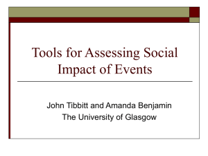 Tools for Assessing the Social Impact of Mega and Hallmark Events