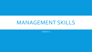 Management Skills - Riverdale High School