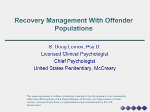 Treating the Chemically Dependent Offender