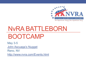 NvRA Battleborn Bootcamp - Nevada Republican Assembly