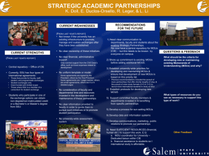Strategic Academic Partnerships Poster