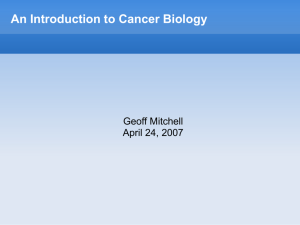An Introduction to Cancer Biology