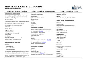 mid-term exam study guide