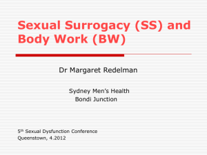 Sexual Surrogacy and Body Work